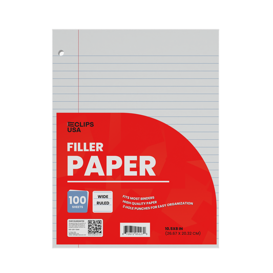 05127: Wide-Ruled Filler Paper, 100 Sheets