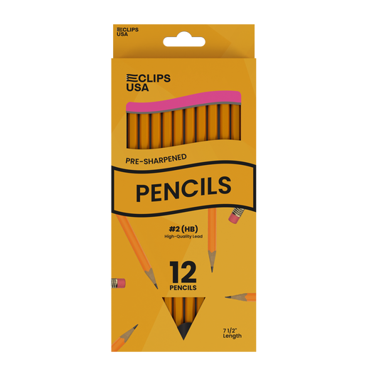 16712: #2 Pre-Sharpened Pencils, Pack of 12