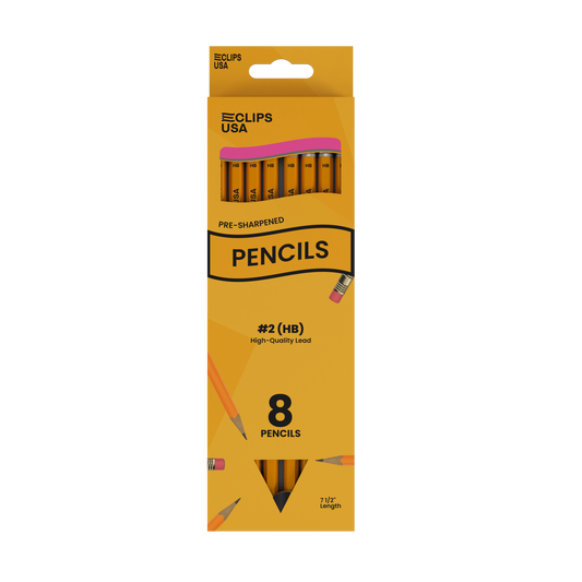16788: #2 Pre-Sharpened Pencils, 8 Pack