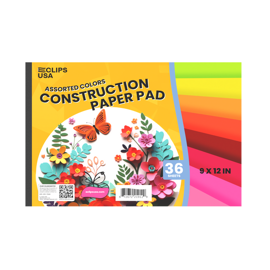 21912: Construction Paper Pad, 12x9, 36 Sheets