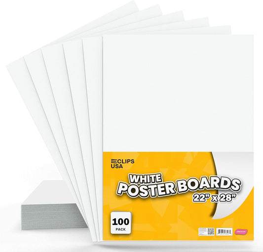 23300: White Poster Boards 22x28
