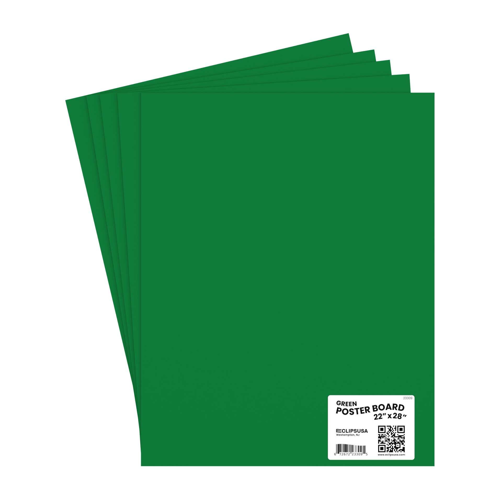 Poster Boards (Green) 22 x 28 Case Pack 50 EClips USA