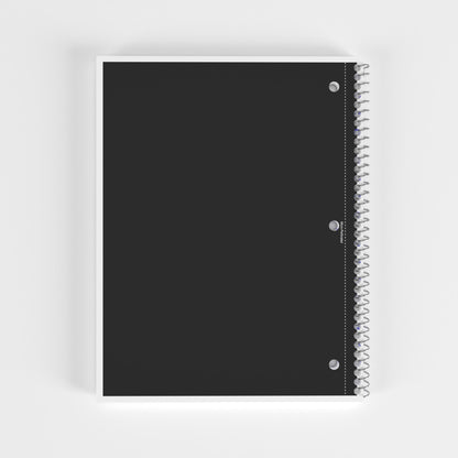 23931: 1 Subject Assorted Spiral Notebook, Wide-Ruled 70 Sheets