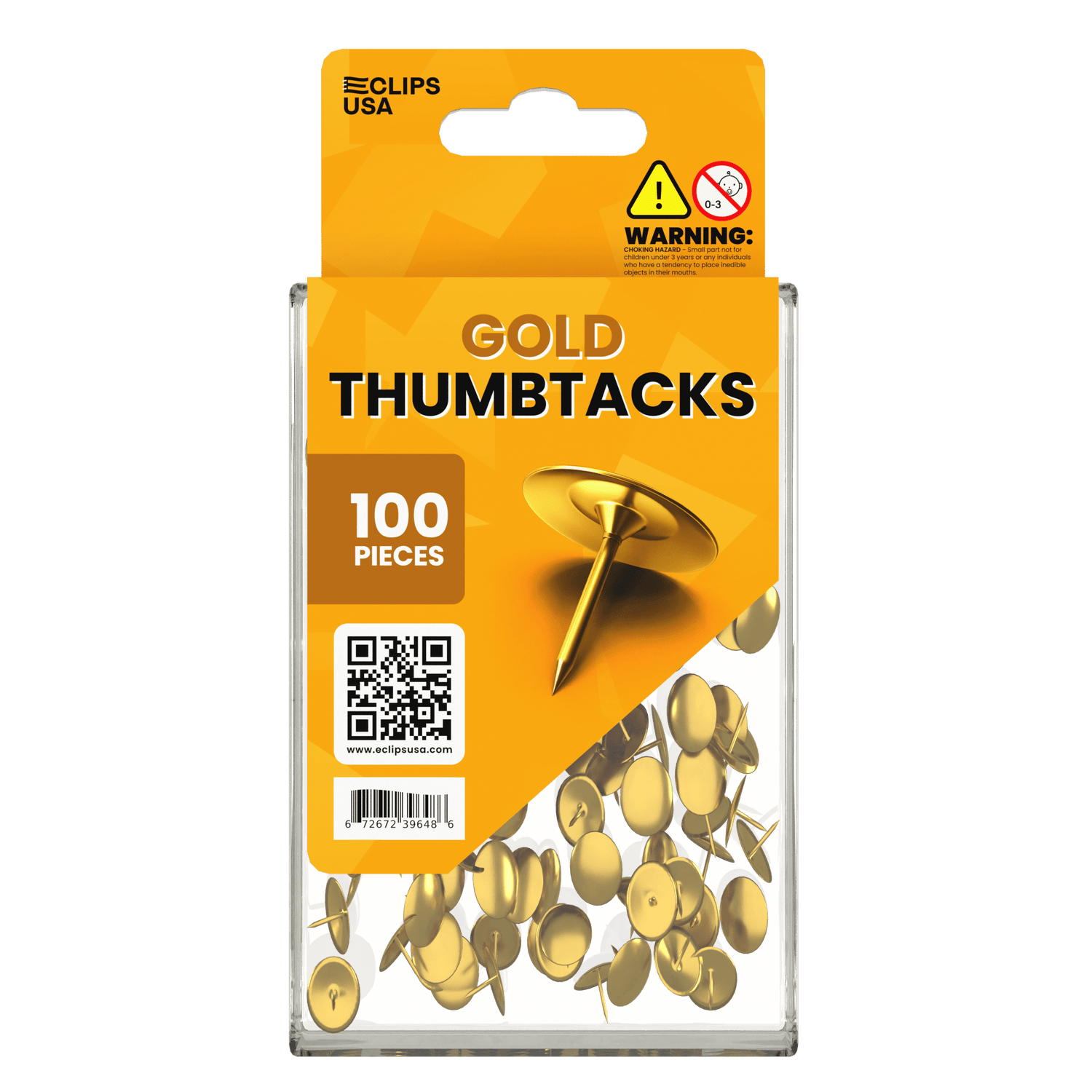 Front facing image of Thumb Tacks.