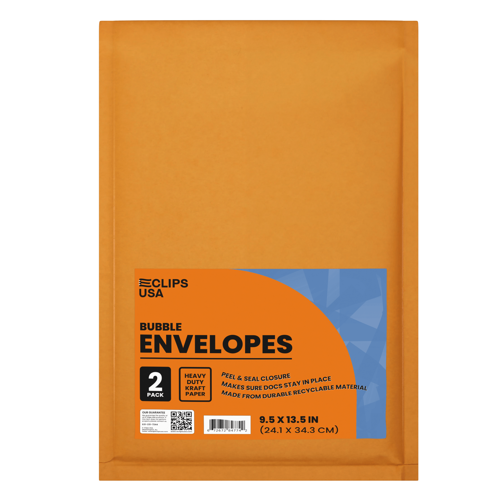 9 x 13 Inch Peel & Seal Padded Bubble Mailer Envelopes – E-Clips USA