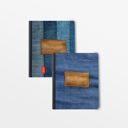 01507: Jeans Design Composition Notebook, Wide-Ruled, 100 Sheets