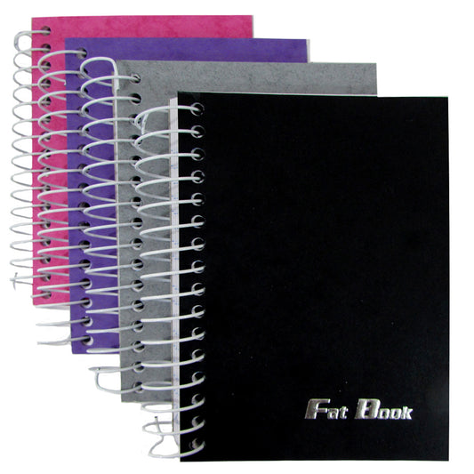 02345: Spiral Notebook 5.5x4 - 200 Sheets, Assorted Colors