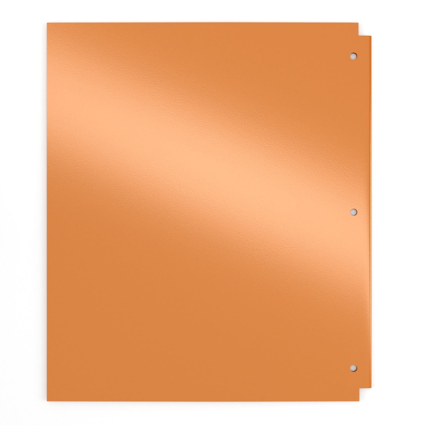 Orange Poly Pocket Binder Folder - 2-pockets With Business Card Slots, Fits Standard 3-Ring Binder