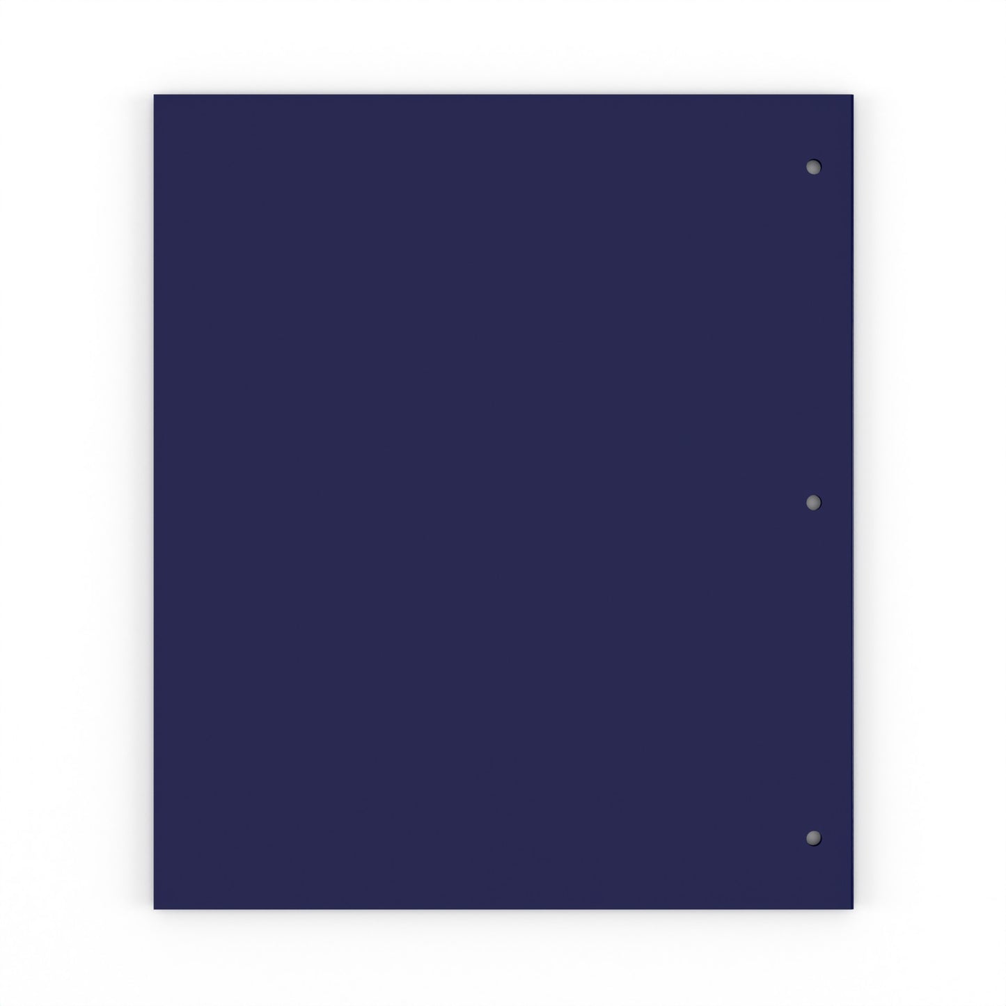 Navy Poly Pocket Binder Folders - 2-pockets With Business Card Slots, Fits Standard 3-Ring Binder