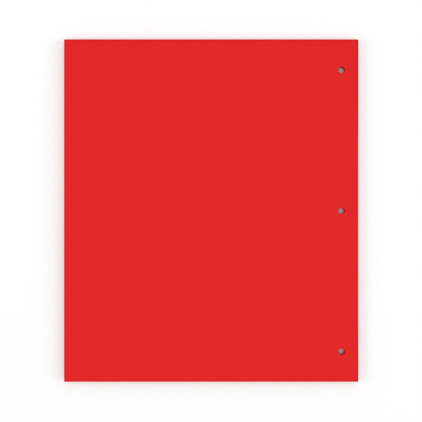 Red Poly Pocket Binder Folders - 2-pockets With Business Card Slots, Fits Standard 3-Ring Binder