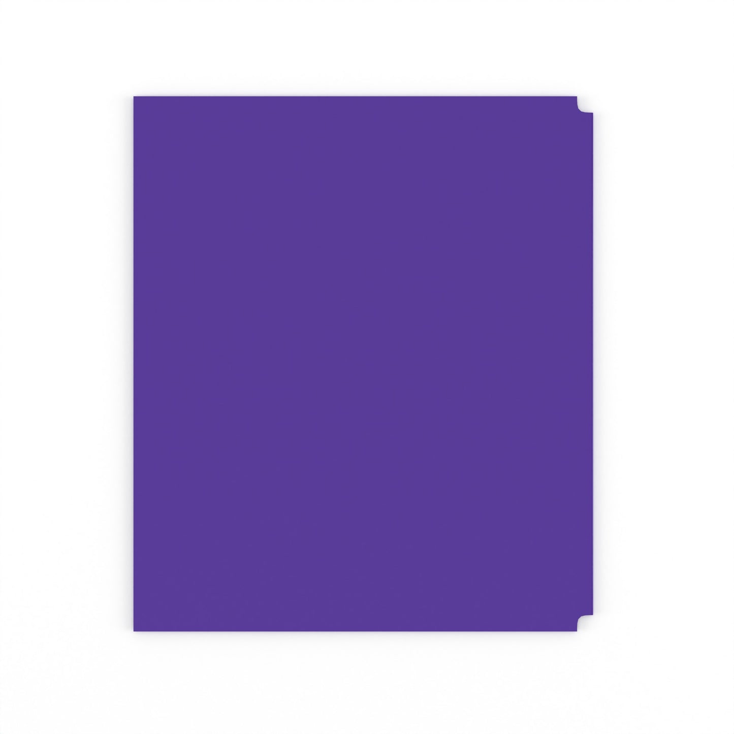 Poly Folders:  (Purple) Matt (Inside) - Shiny (Outside), No Holes, 2 Pockets | Case Pack