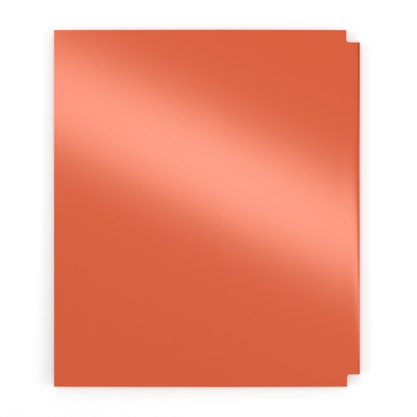 Orange Poly Pocket Folder - 2-pockets With Business Card Slots