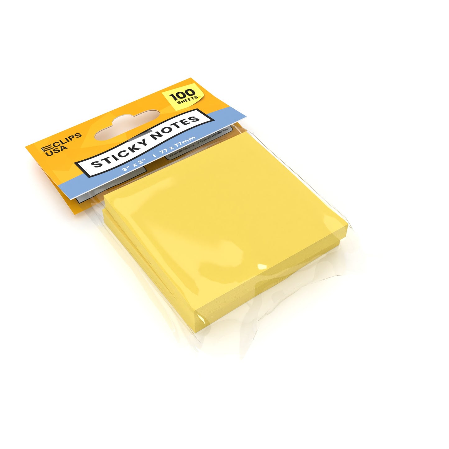 Yellow Sticky Notes - 3 X 3 Inches, 100 Sheets