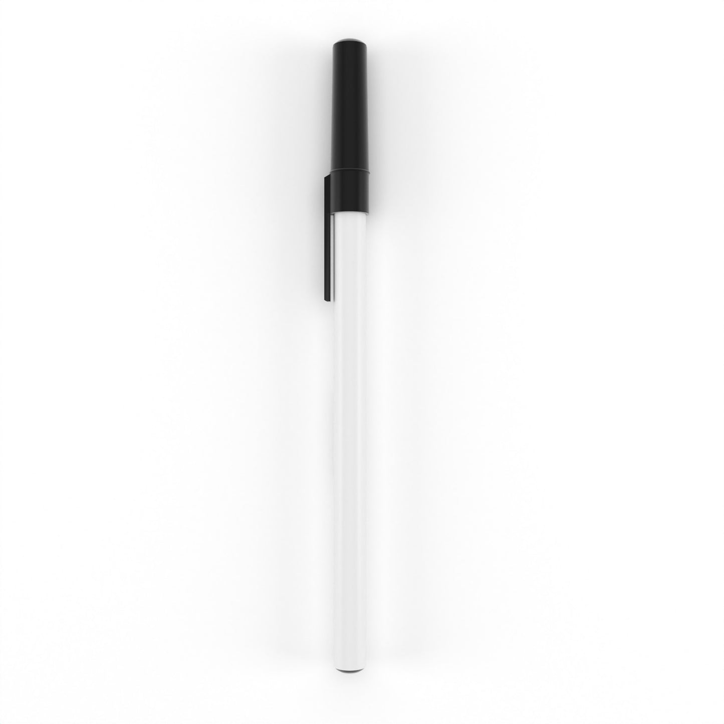 Ballpoint Stick Pens - Black Ink, Removable Cap