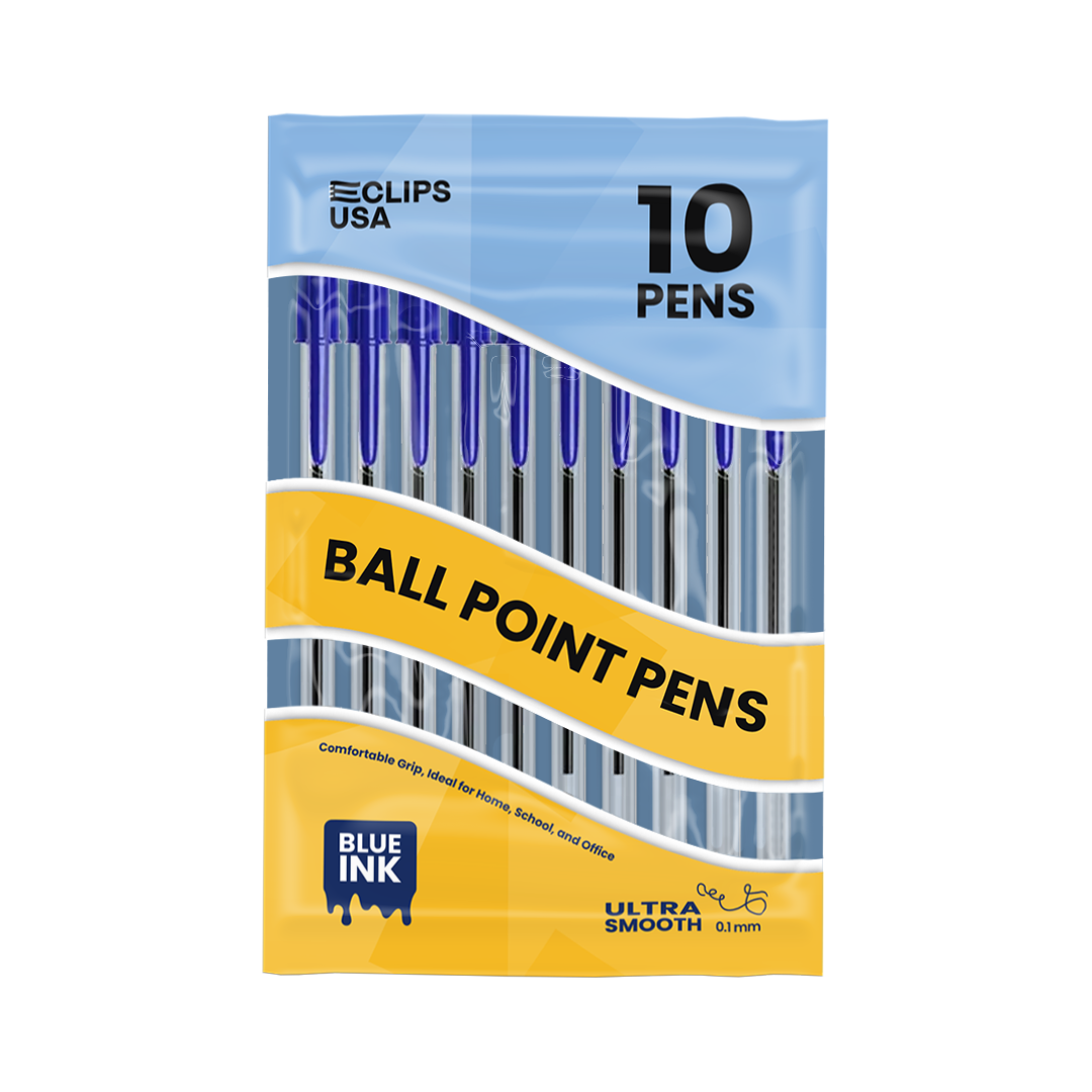 13269: Blue Stick Pens, Pack of 10