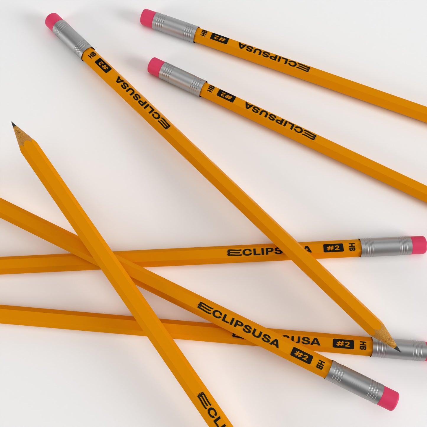 #2 HB Woodcased Pencils - Pre-sharpened, Yellow