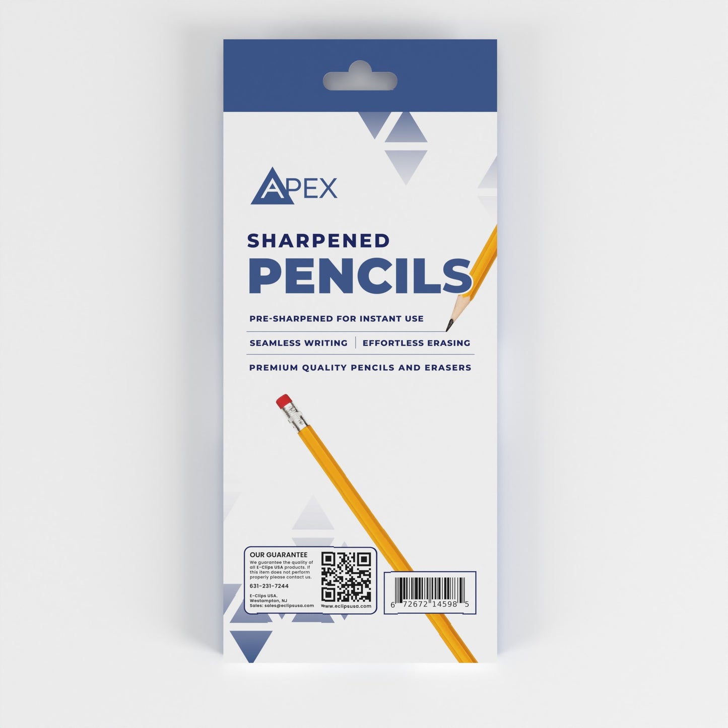 APEX #2 HB Pre-Sharpened Woodcased Pencils, 12-Pack, Case of 72 Packs