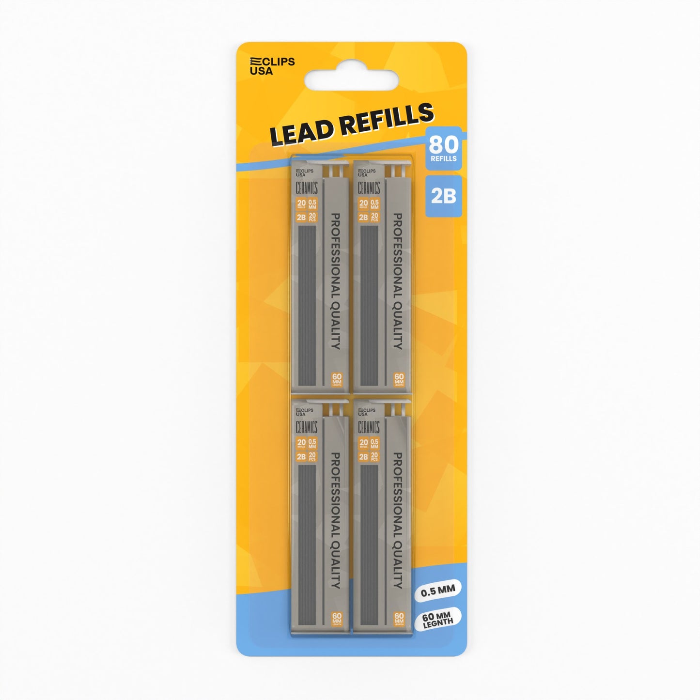 Mechanical Pencil Lead Refill - 80 Refills (4 Packs Of 20), 0.5 Mm