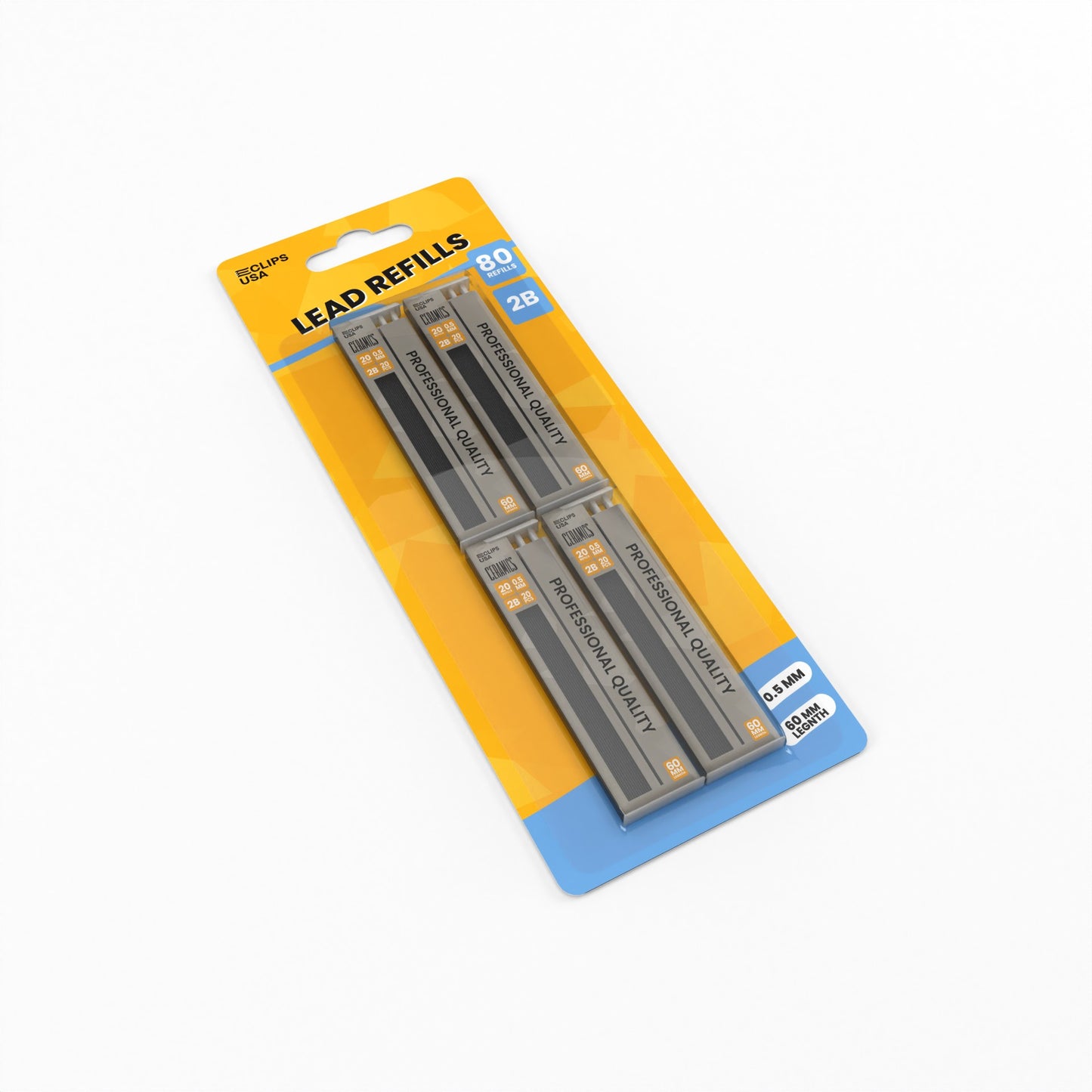 Mechanical Pencil Lead Refill - 80 Refills (4 Packs Of 20), 0.5 Mm