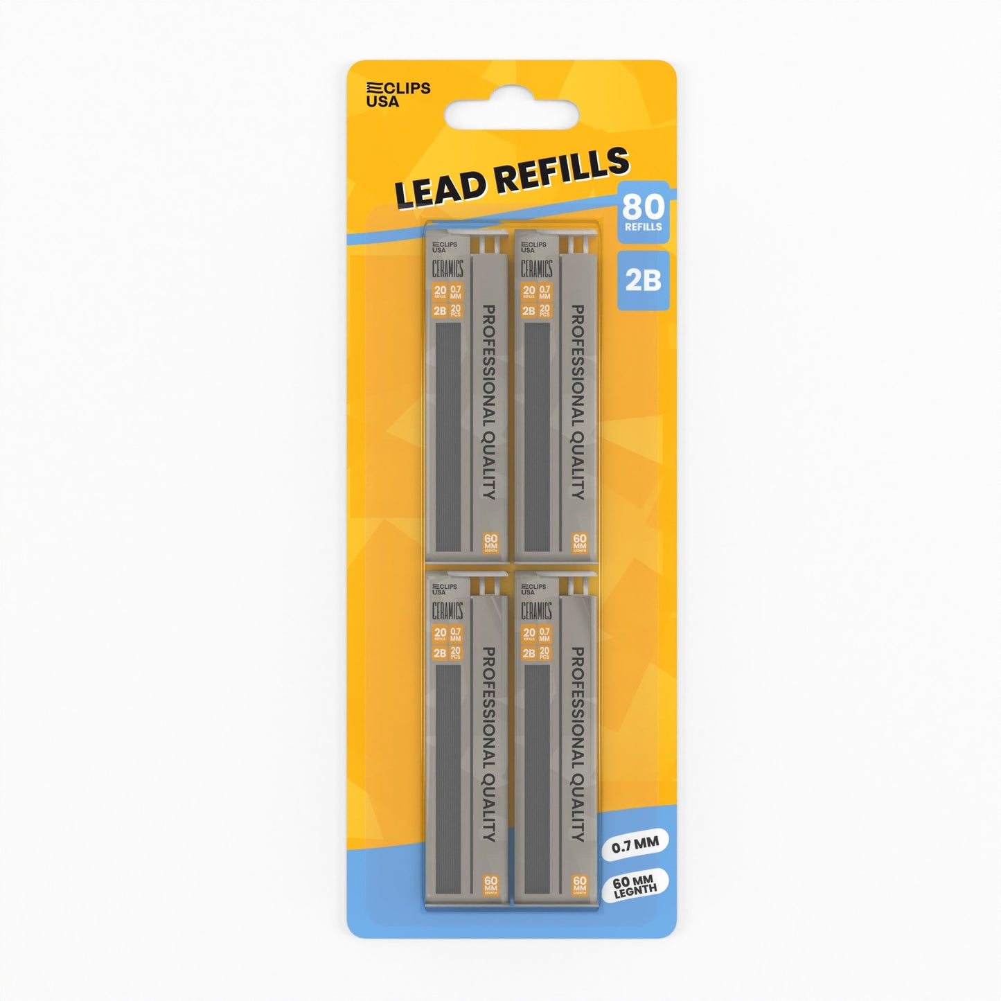 Mechanical Pencil Lead Refill - 80 Refills (4 Packs Of 20), 0.7 Mm