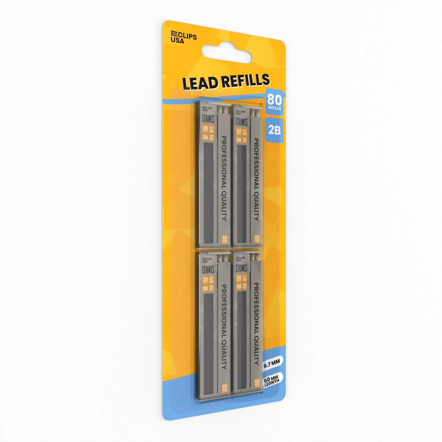 Mechanical Pencil Lead Refill - 80 Refills (4 Packs Of 20), 0.7 Mm