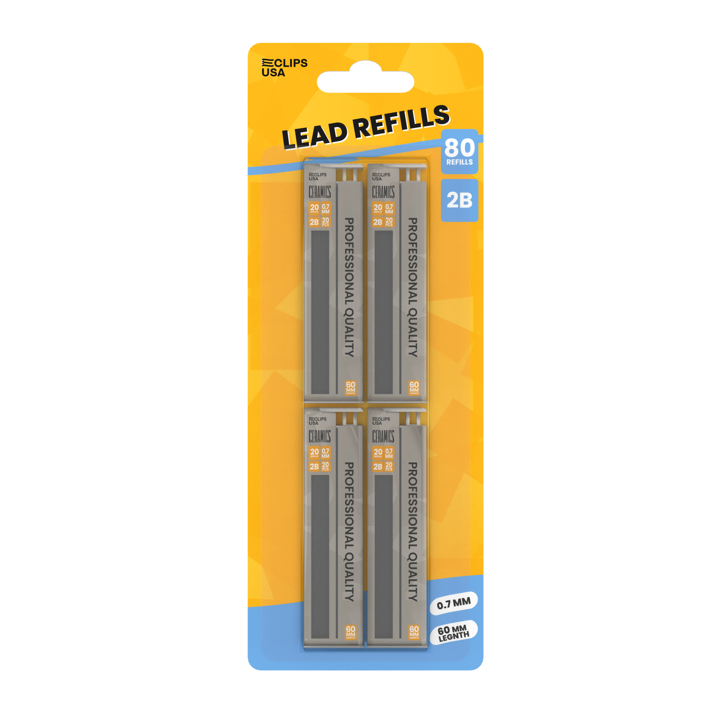 Mechanical Pencil Lead Refill - 80 Refills (4 Packs Of 20), 0.7 Mm