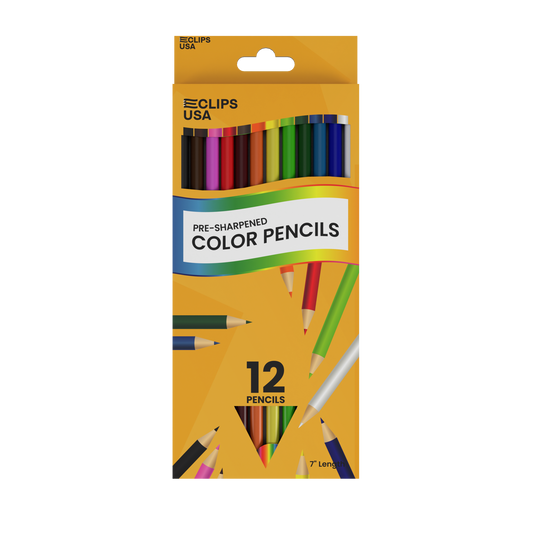 16772: 12-Pack Multi-Colored Pre-Sharpened Coloring Pencils
