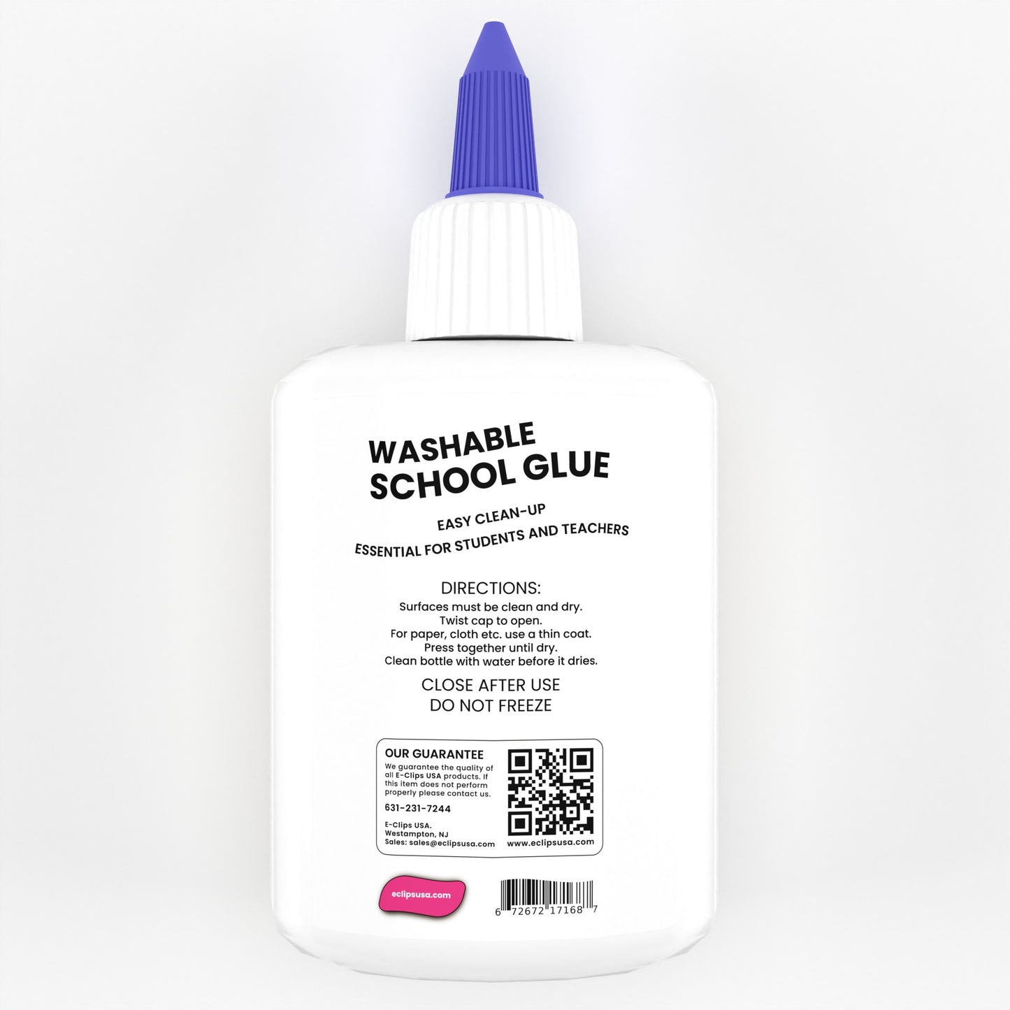 Washable School Glue - White, 1.25 Oz Squeeze Bottle