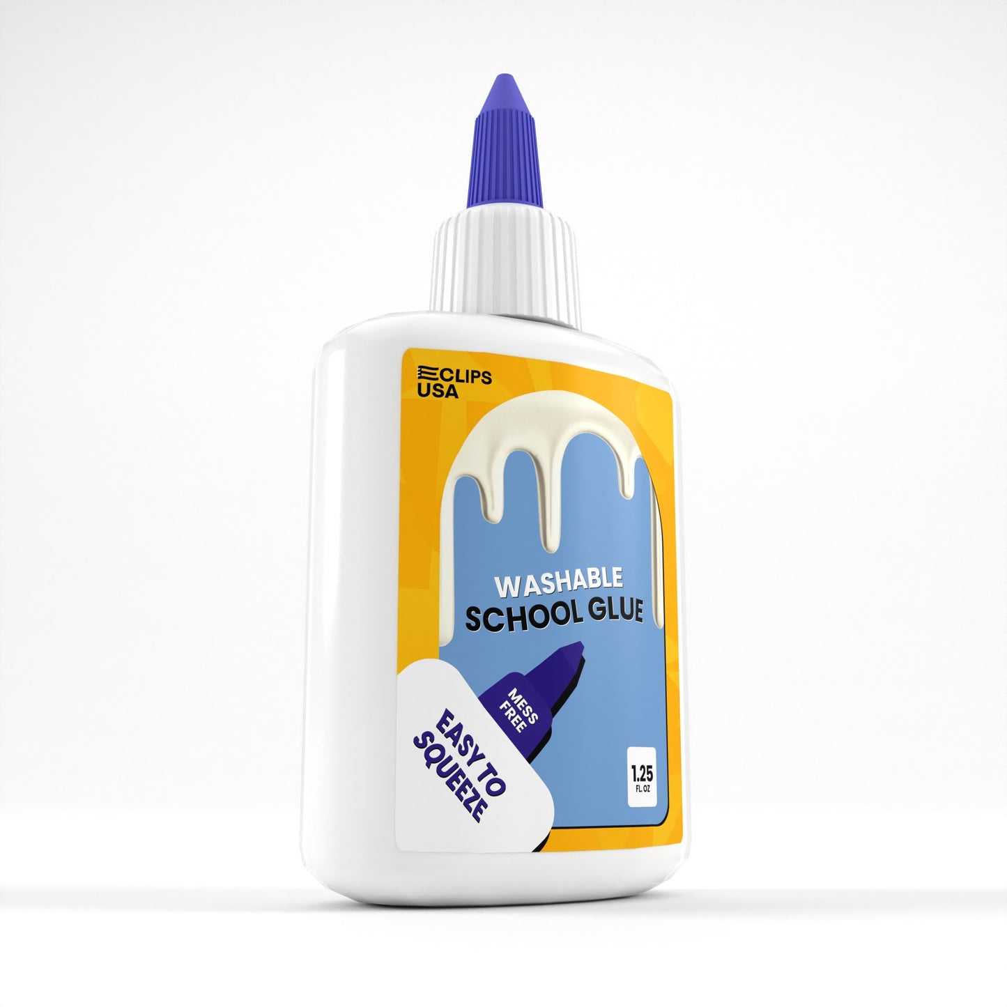 Washable School Glue - White, 1.25 Oz Squeeze Bottle