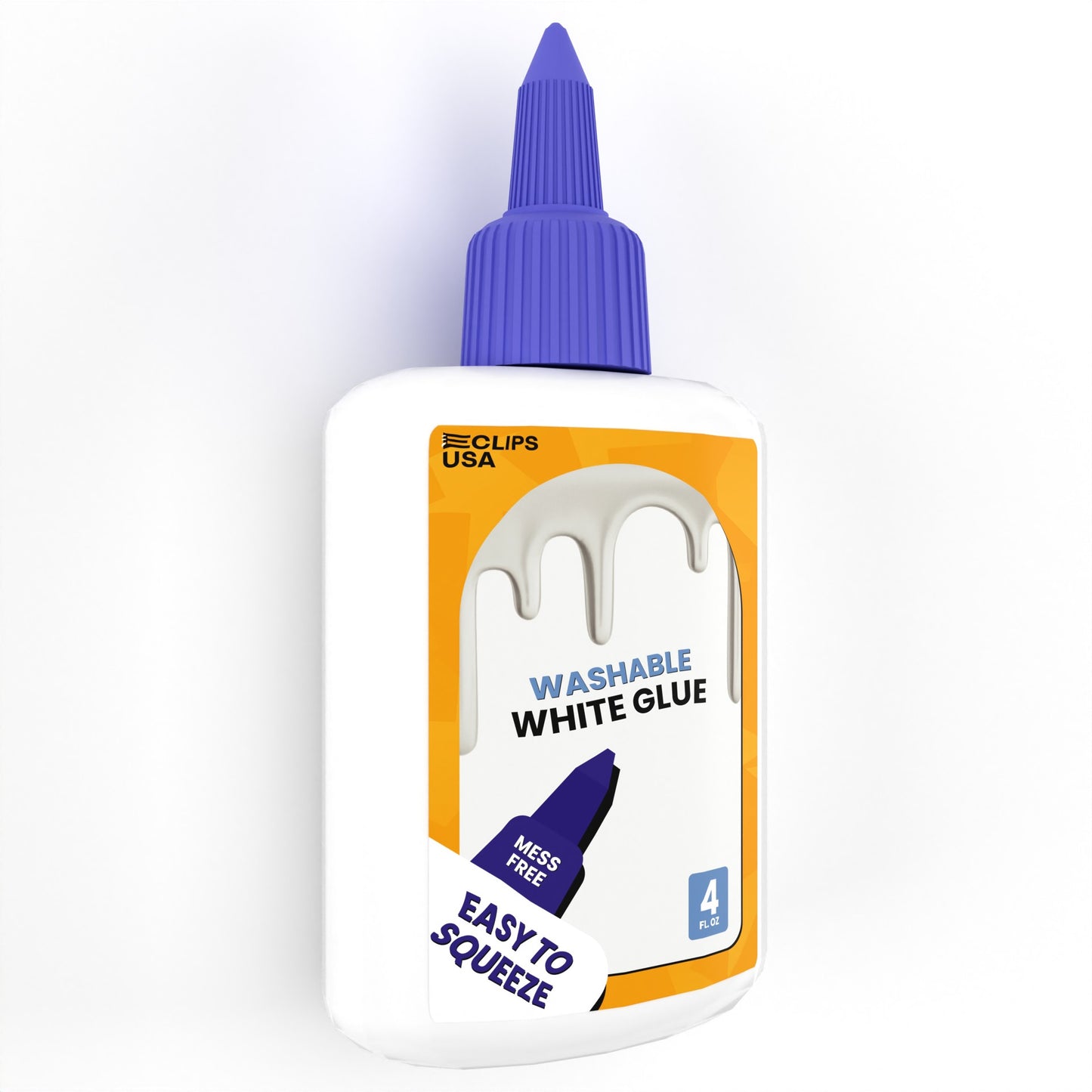 School Glue - Washable, White, 4 Oz Squeeze Bottle