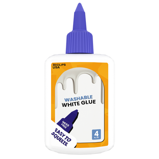 School Glue - Washable, White, 4 Oz Squeeze Bottle