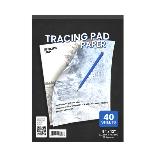 Tracing Pad:  (White) 40 Sheets, Paper, 9 x 12 | Case Pack: 48