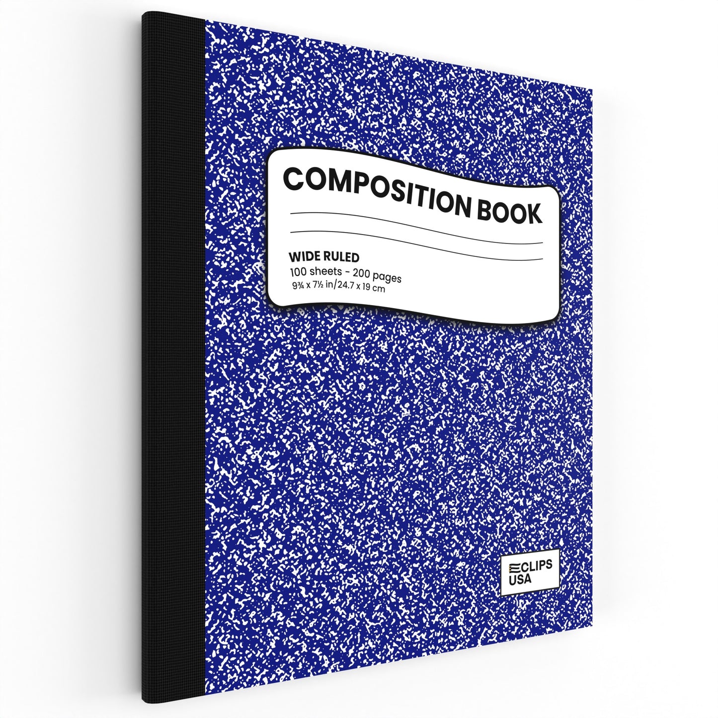 Blue Marble Composition Notebook - Wide-ruled, 7.5 X 9.8 Inches (B5), 100 Sheets