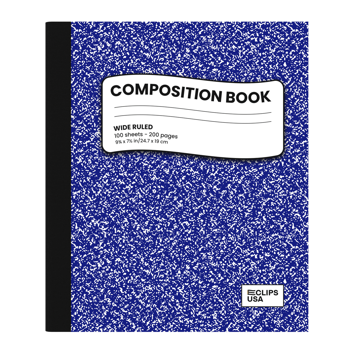 Blue Marble Composition Notebook - Wide-ruled, 7.5 X 9.8 Inches (B5), 100 Sheets