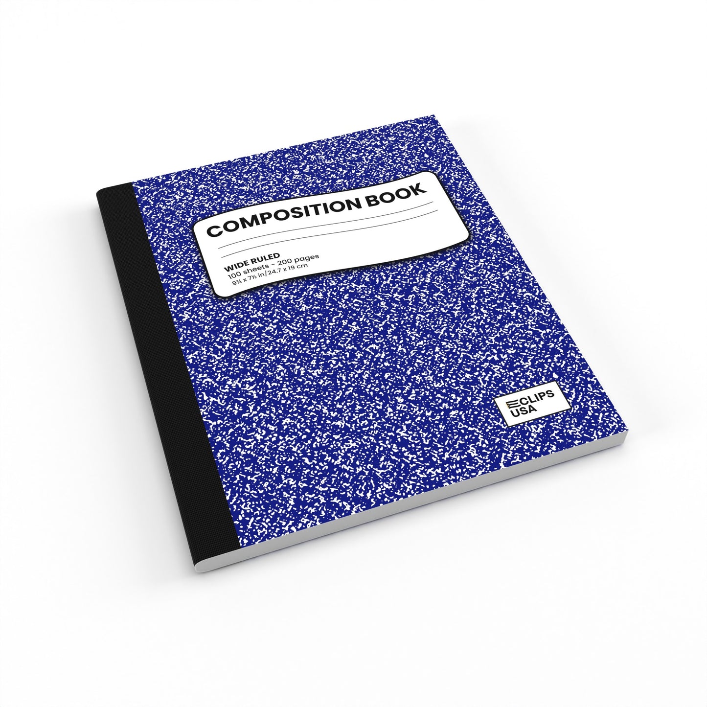 Blue Marble Composition Notebook - Wide-ruled, 7.5 X 9.8 Inches (B5), 100 Sheets