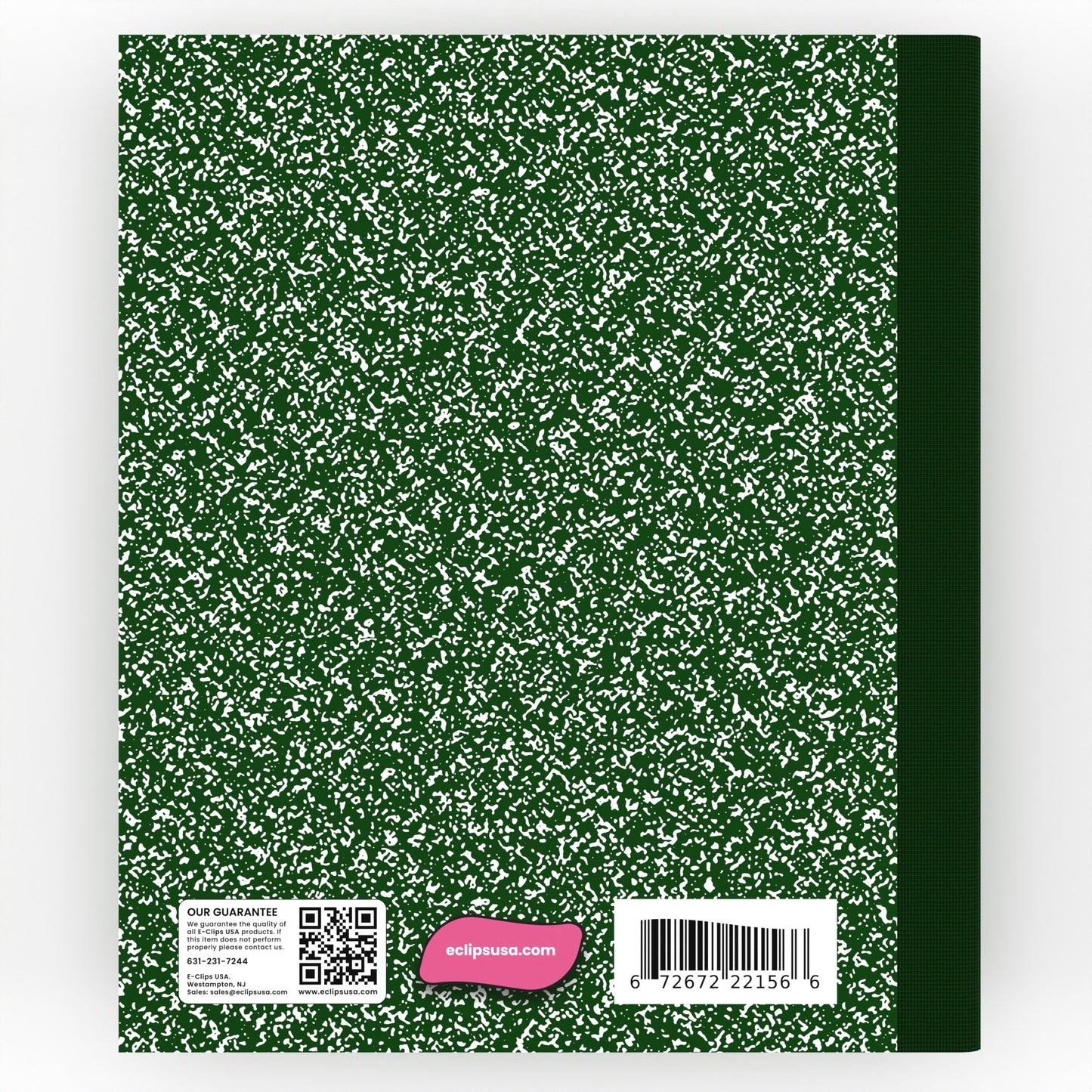 Green Marble Composition Notebook - Wide-ruled, 7.5 X 9.8 Inches (B5), 100 Sheets