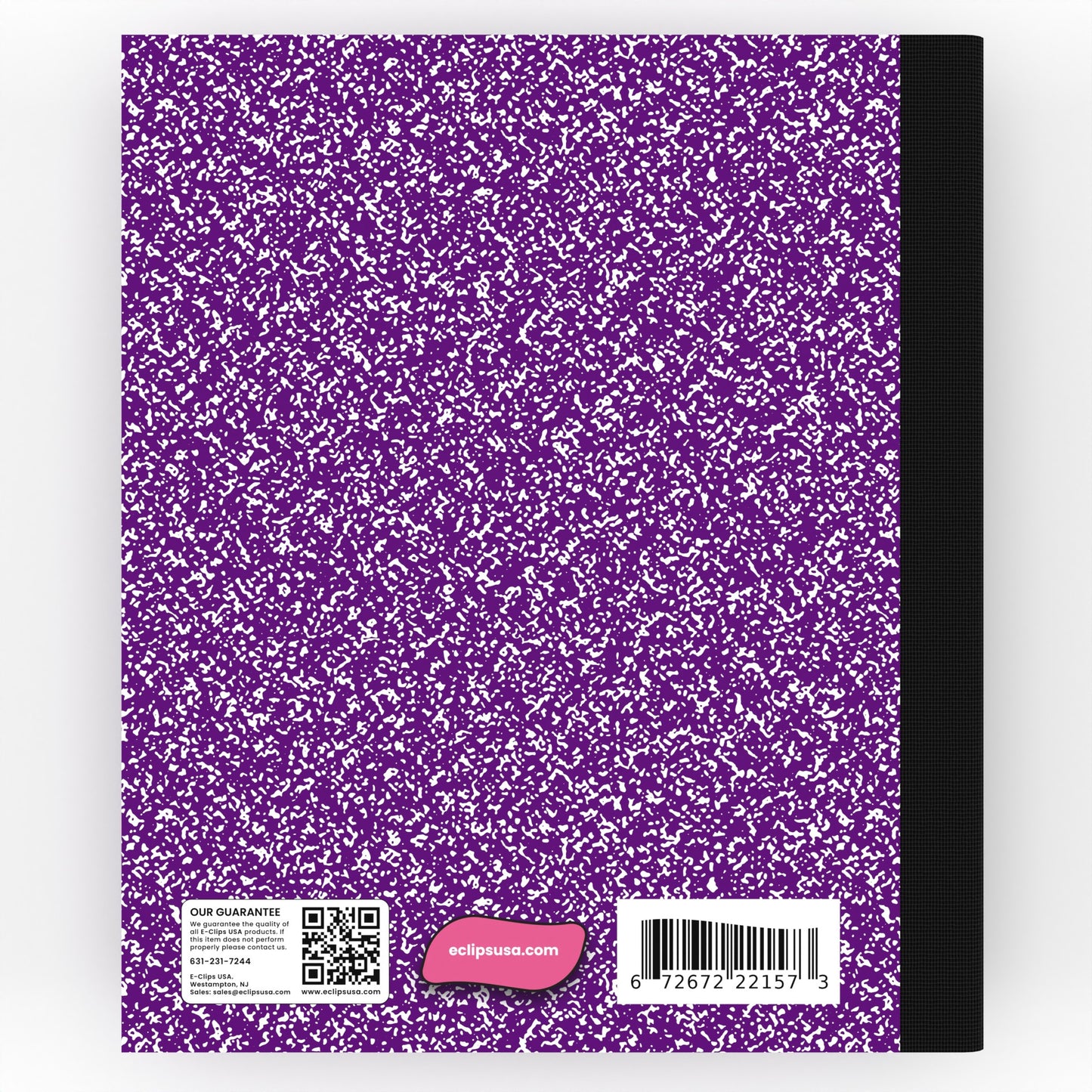 Purple Marble Composition Notebook - Wide-ruled, 7.5 X 9.8 Inches (B5), 100 Sheets