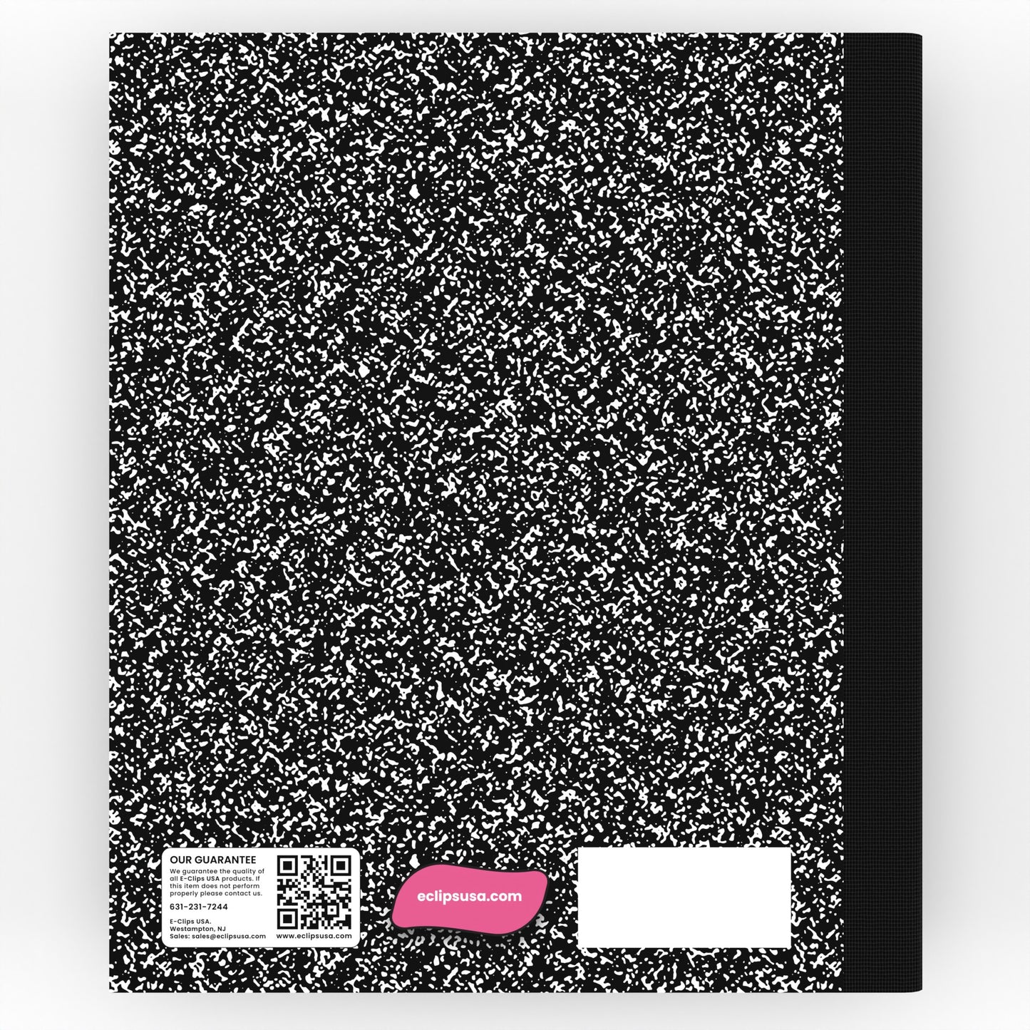 Black Marble Composition Notebook - Unruled, 7.5 X 9.8 Inches (B5), 100 Sheets