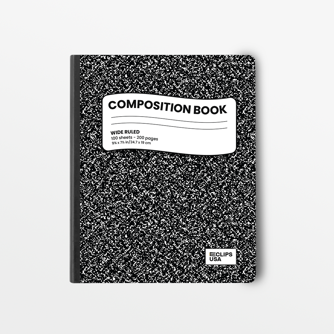 Composition Notebook: Premium 100 Sheets, Wide Ruled, Paper, 9.75 x 7 ...