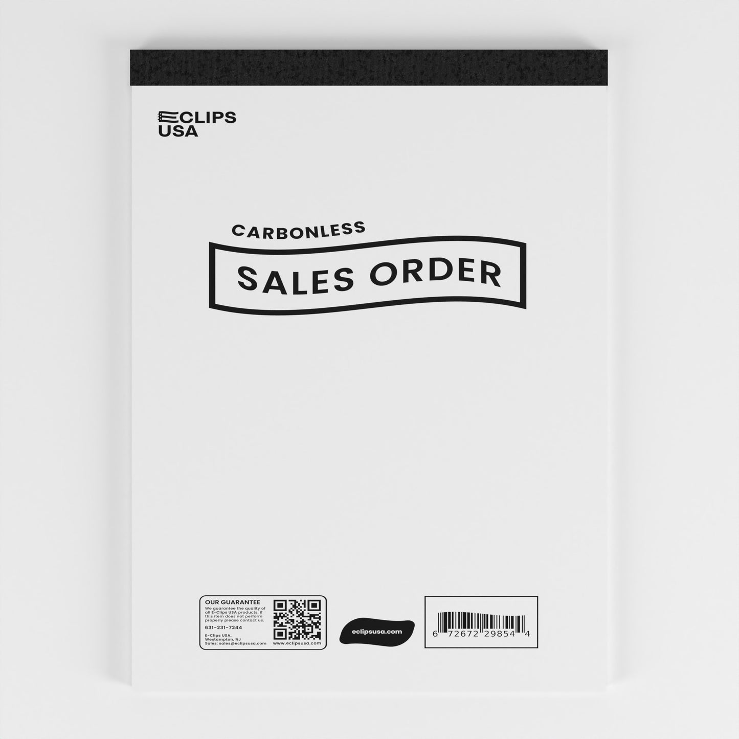 White Carbonless Sales Order Receipt Books - 8.5 X 11.5 Inches, 30 Transactions (60 Sheets)