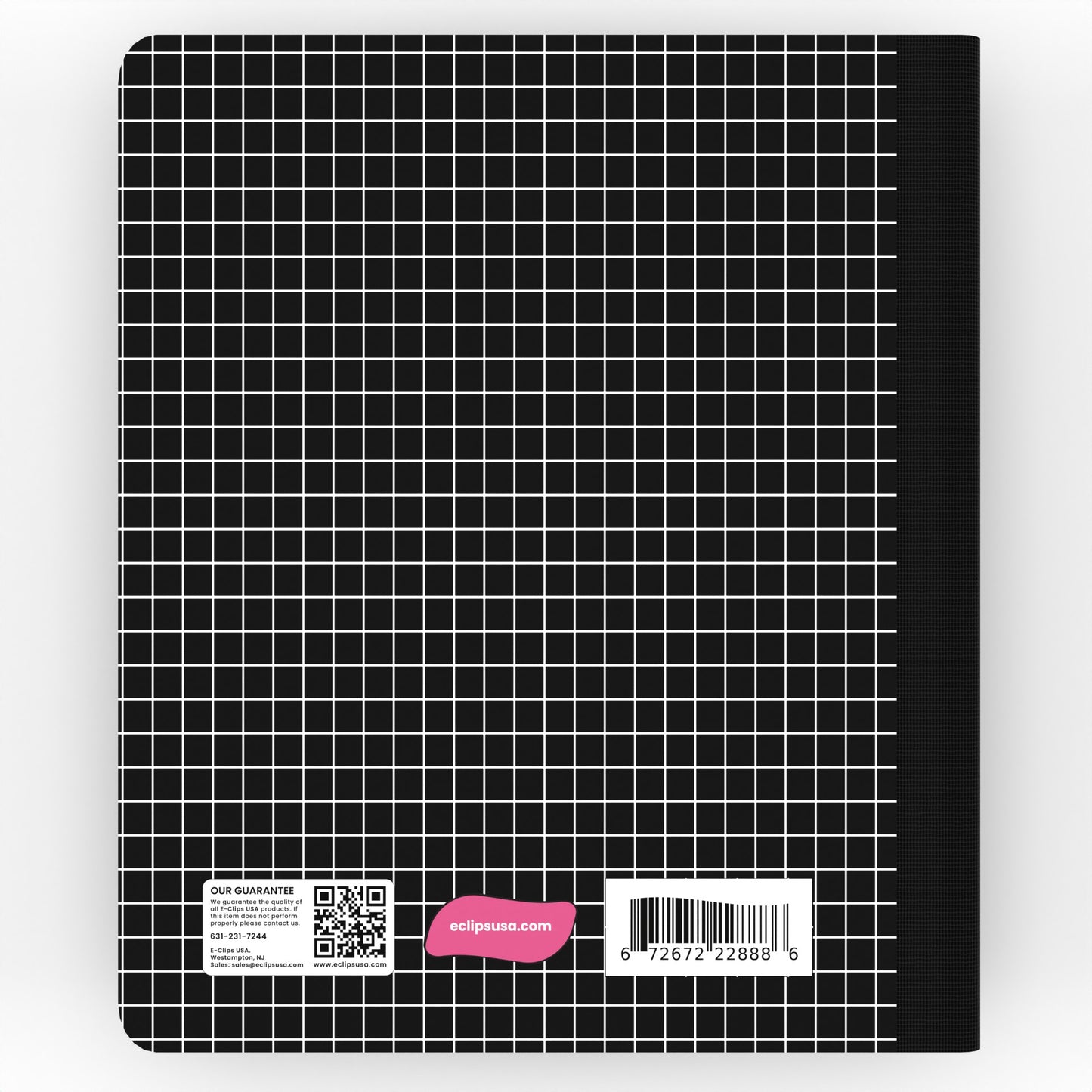 Black Composition Notebook - Quad-ruled, 7.5 X 9.8 Inches, 100 Sheets