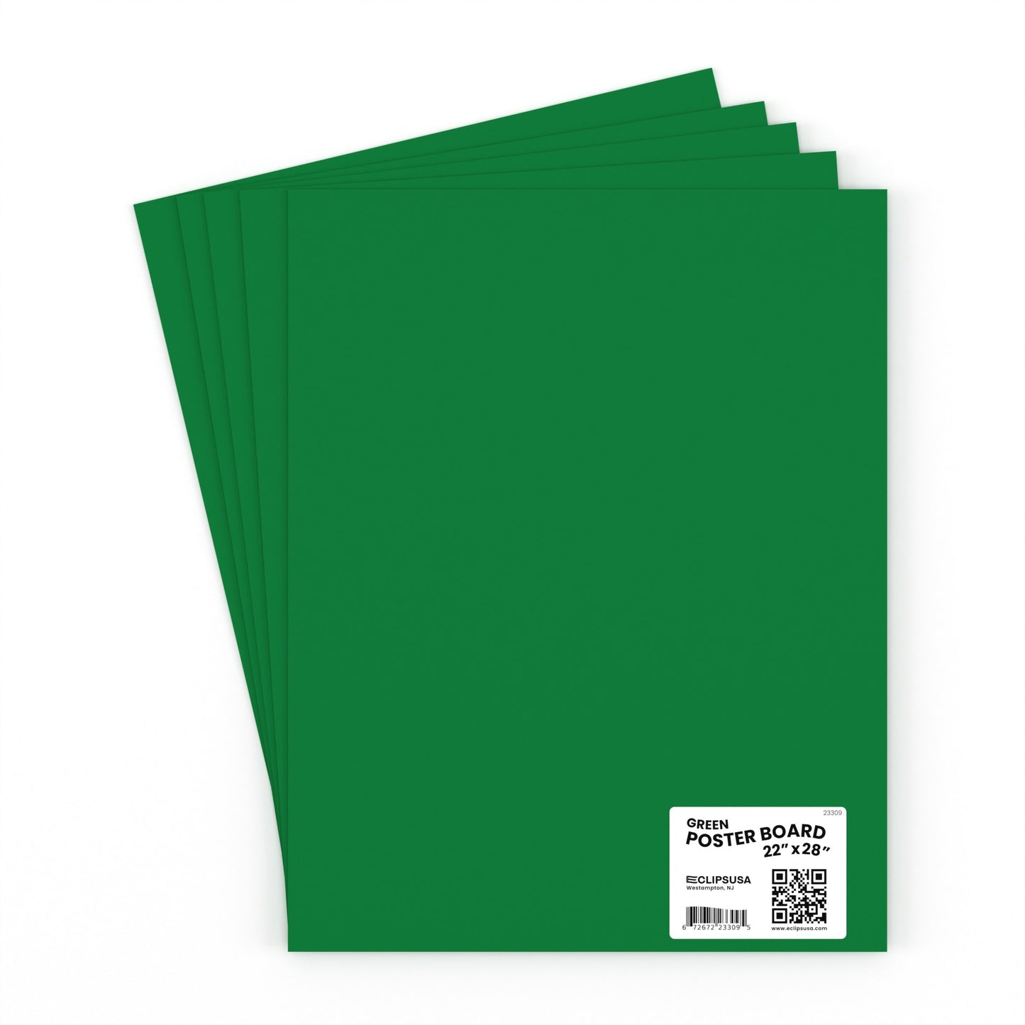 Large Green Poster Boards - 22 X 28 Inches