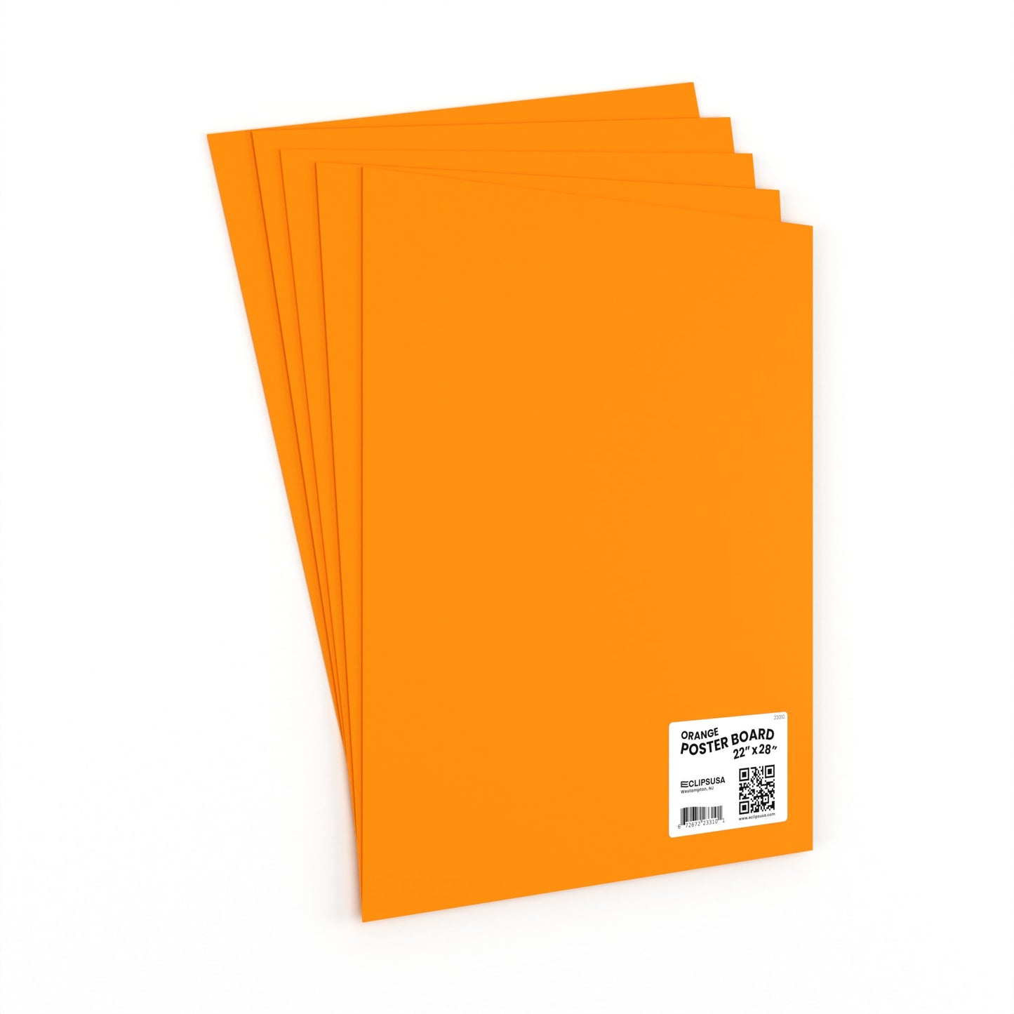 Large Orange Poster Boards - 22 X 28 Inches