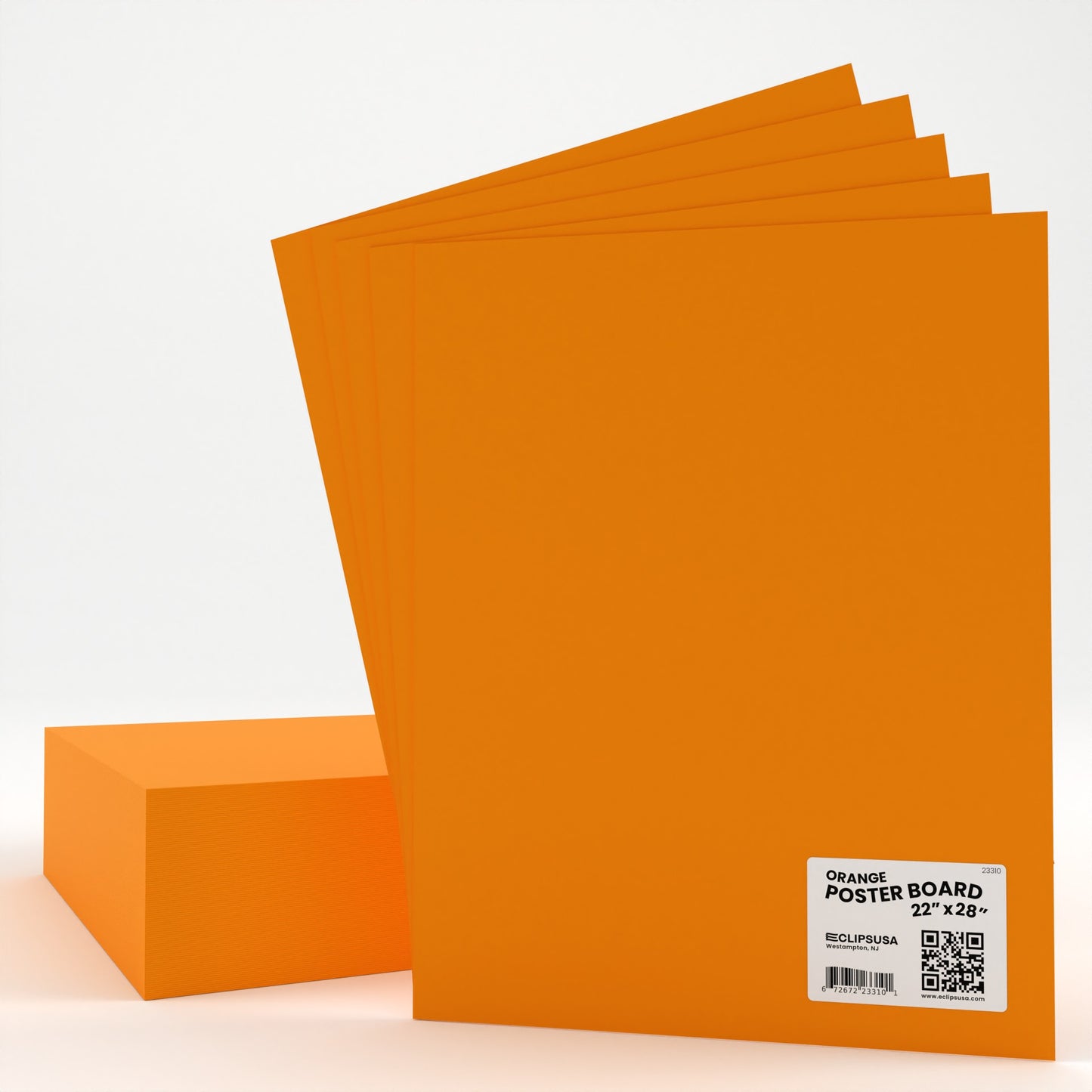 Large Orange Poster Boards - 22 X 28 Inches