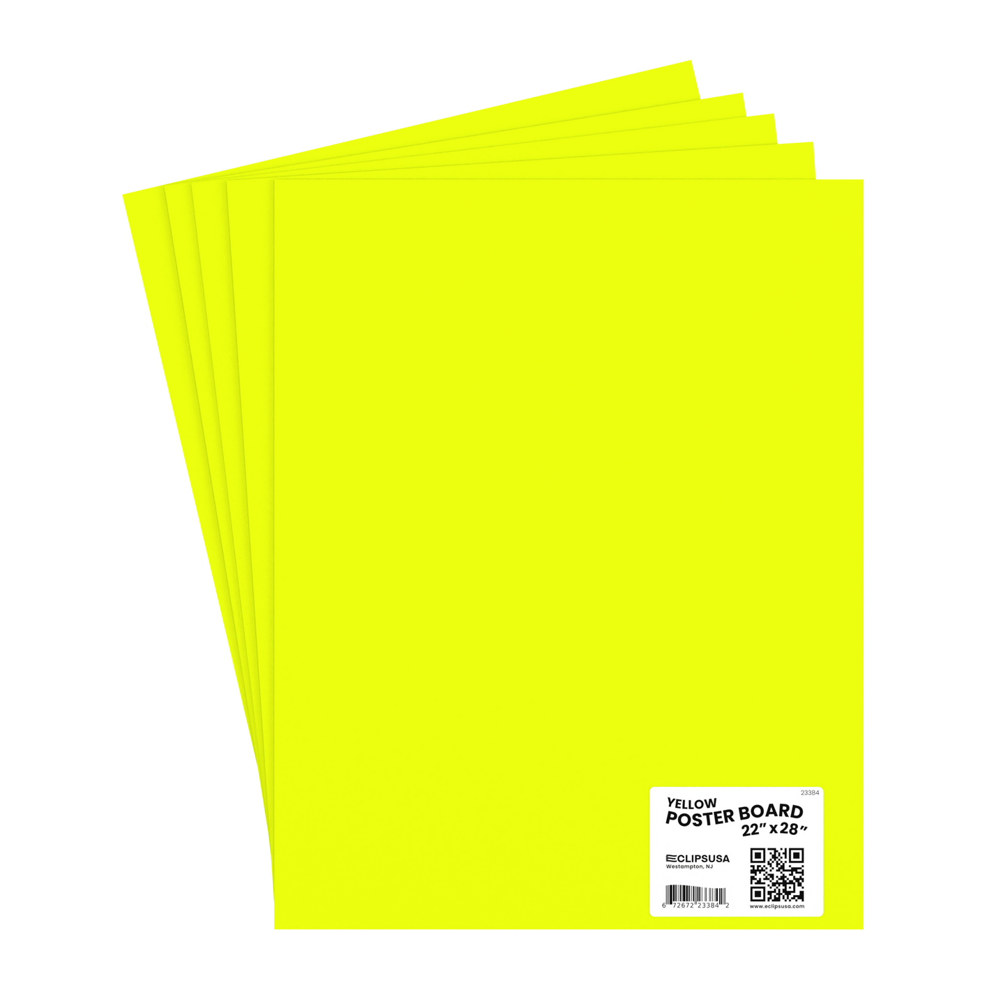 23384: Neon Yellow Poster Boards 22x28