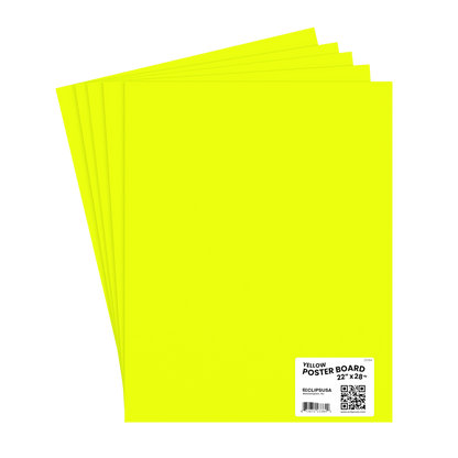 23384: Neon Yellow Poster Boards 22x28