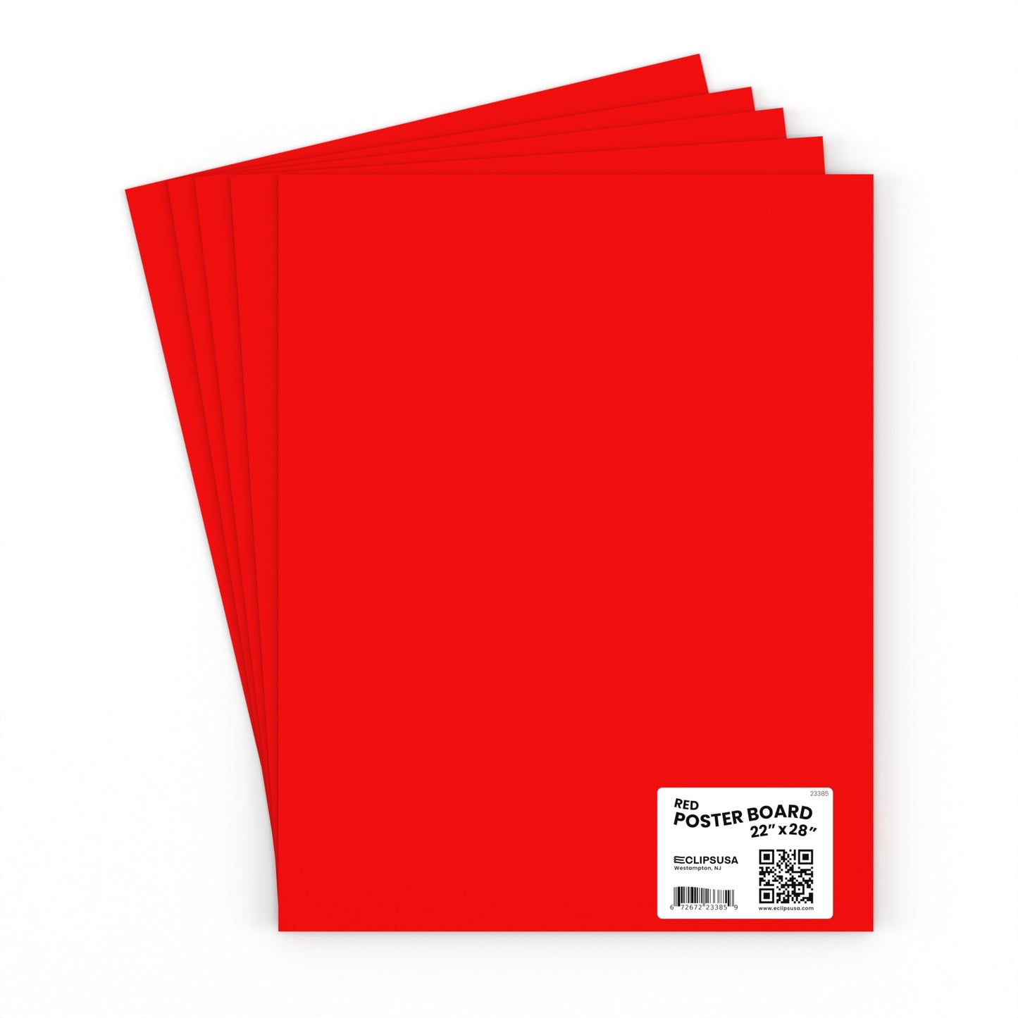 Large Red Poster Boards - 22 X 28 Inches