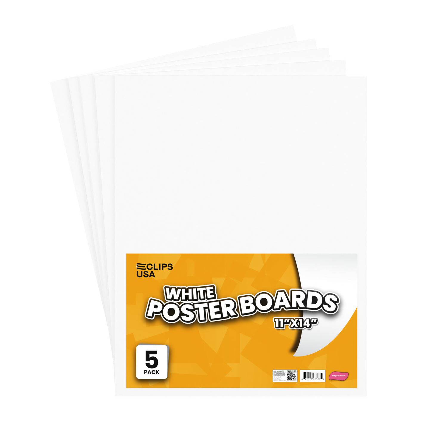 White Poster Boards - 11 X 14 Inches, 5 Pack