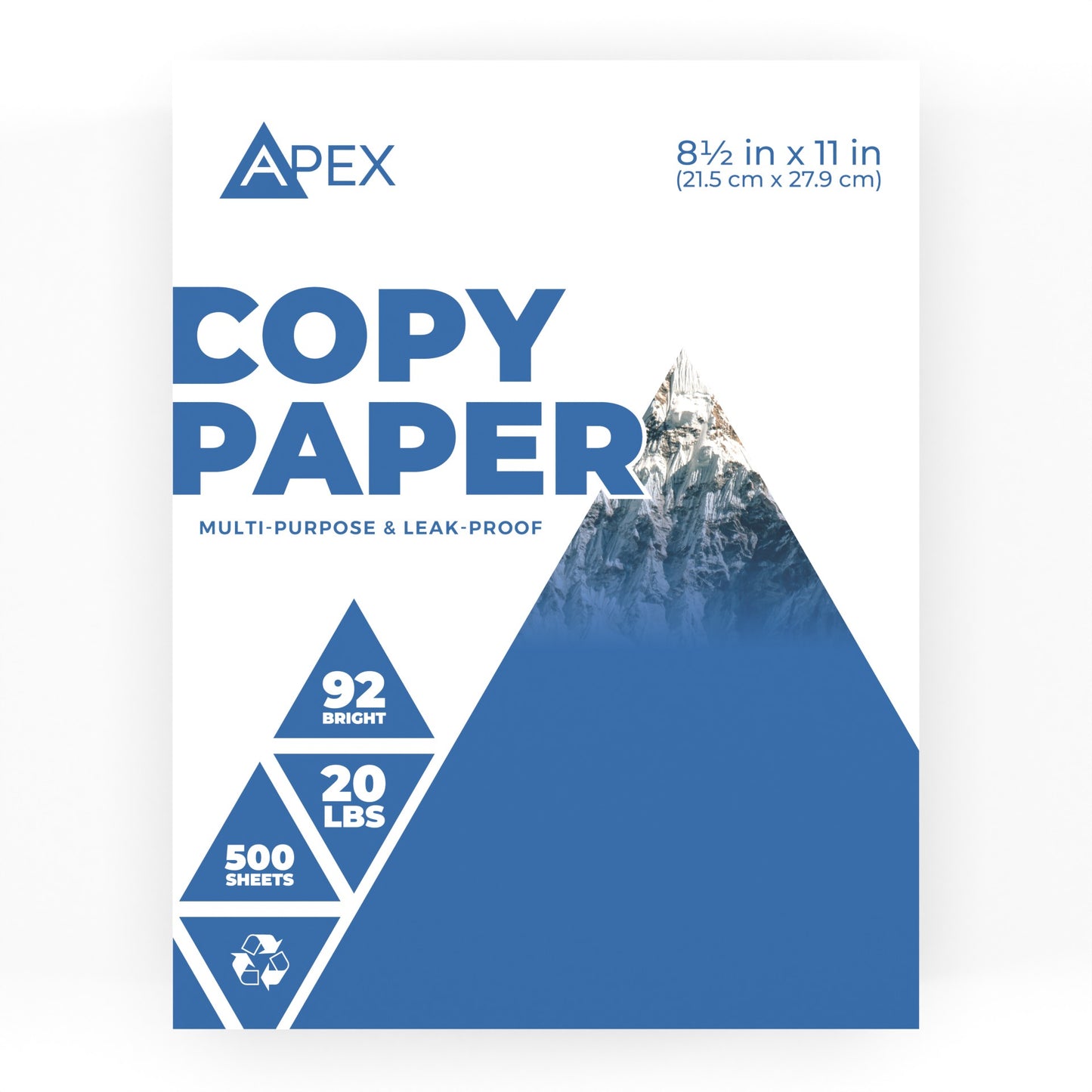 Computer Paper: 8.5 x 11, (White), 500 Sheets, units/10 Reams