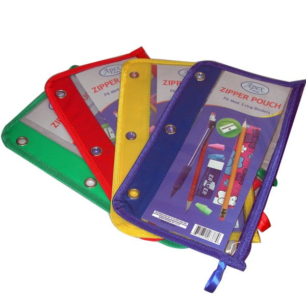 26387: Poly Pencil Pouch, Assorted Colors,